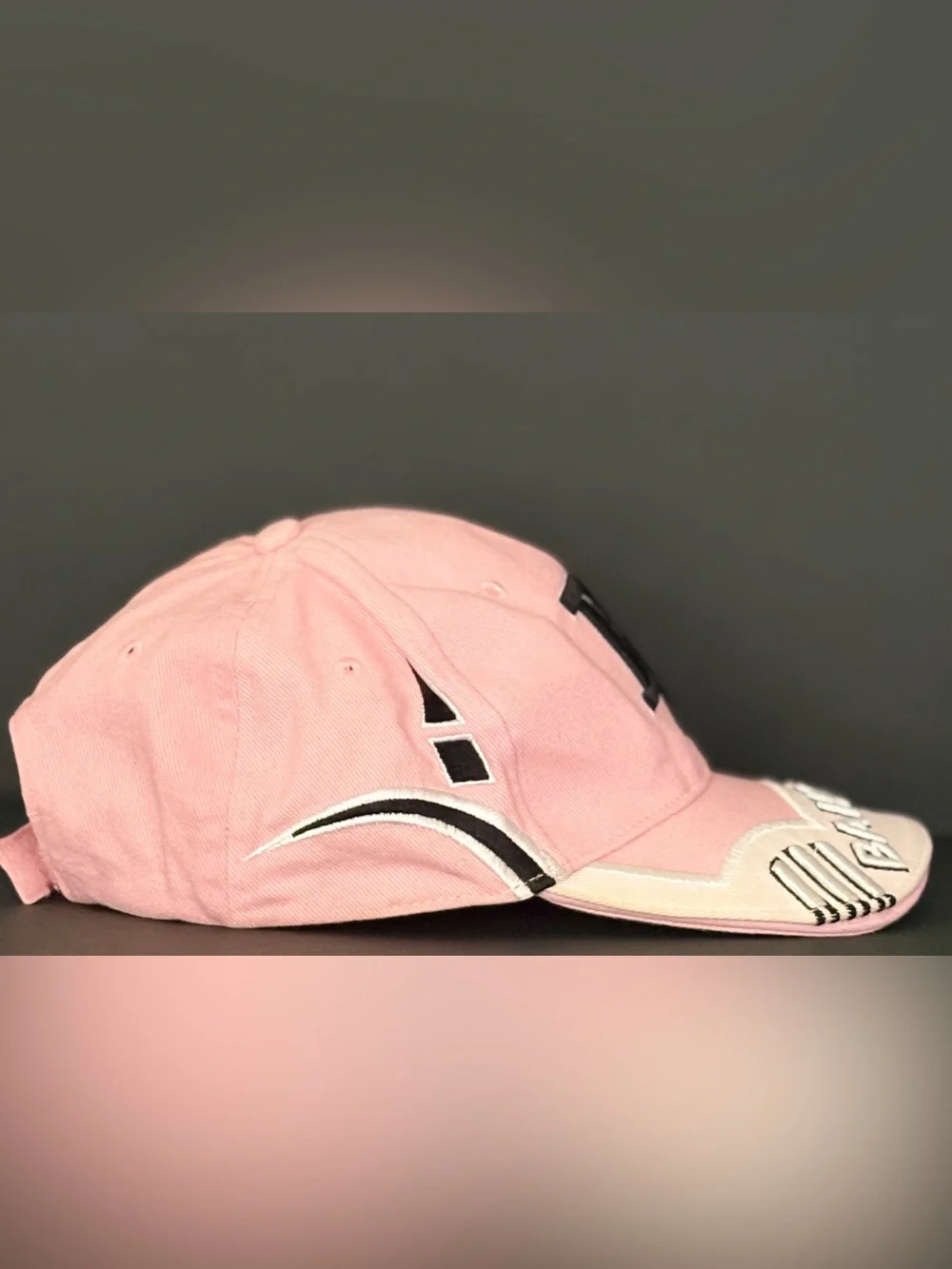 DORSETT Sportswear BA Bahamas Embroidered Baseball Cap Hat Pink, Black & White